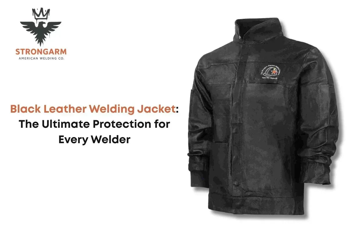 Black Leather Welding Jacket​
