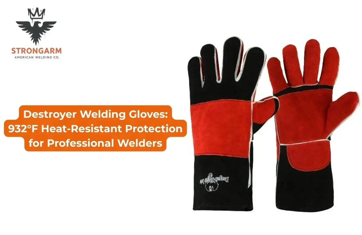 Destroyer Welding Gloves: 932°F Heat-Resistant Protection for Professional Welders