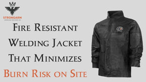 Fire Resistant Welding Jacket That Minimizes Burn Risk on Site