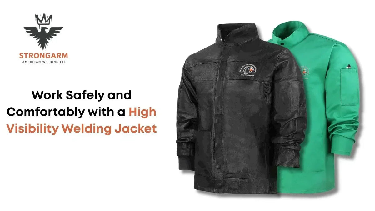High visibility welding jacket made from flame-resistant material, designed to provide maximum safety, comfort, and protection for professional welders.
