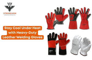 Stay Cool Under Heat with Heavy-Duty Leather Welding Gloves