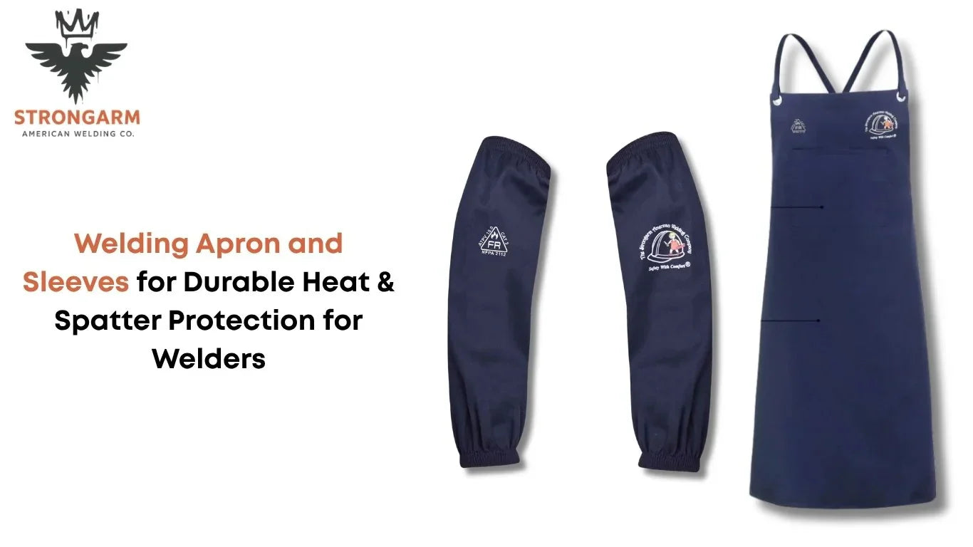 Welding Apron and Sleeves for Durable Heat & Spatter Protection for Welders