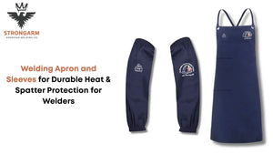 Welding Apron and Sleeves for Durable Heat & Spatter Protection for Welders