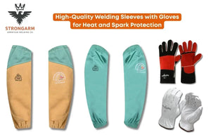 High-Quality Welding Sleeves with Gloves for Heat and Spark Protection