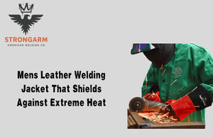 Mens Leather Welding Jacket That Shields Against Extreme Heat