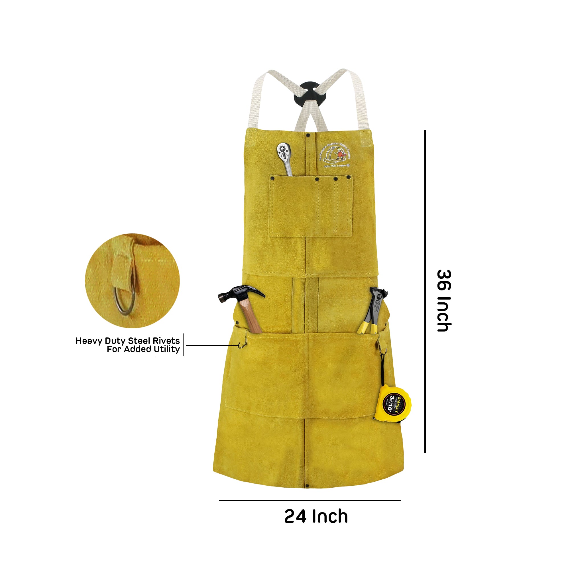 Professional Leather Welding Apron 7-Pocket | Strongarm Basic 101