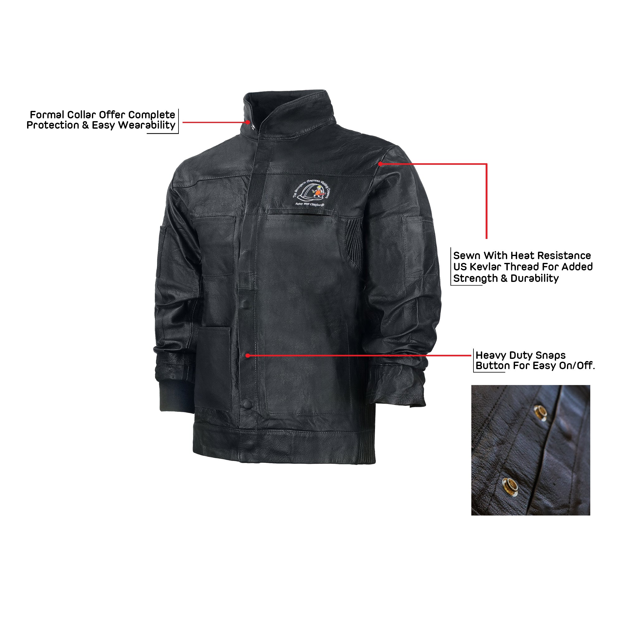 Premium Leather Welding Jacket 