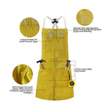 7-Pocket Welding Apron - Tool Storage Detail - Multiple Compartments