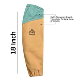 Leather sleeves with elastic cuffs - secure fit