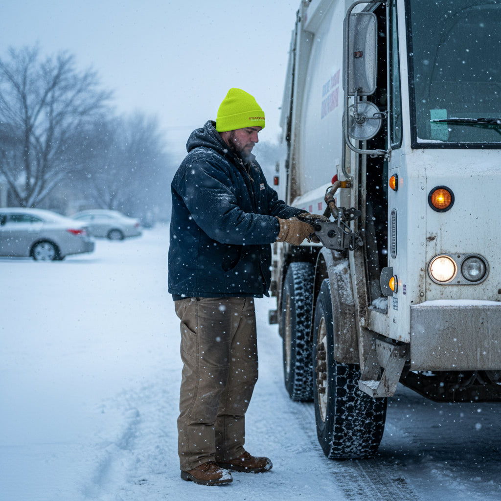 Strongarm ForgeFlare™ High Visibility Yellow Cuffed Beani