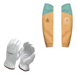 StrongArm Heat Defender Set - Leather FR sleeves and goatskin gloves bundle