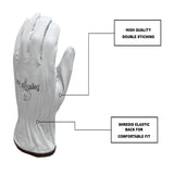 Rockstar OG-1 premium goat leather work gloves Large size in use