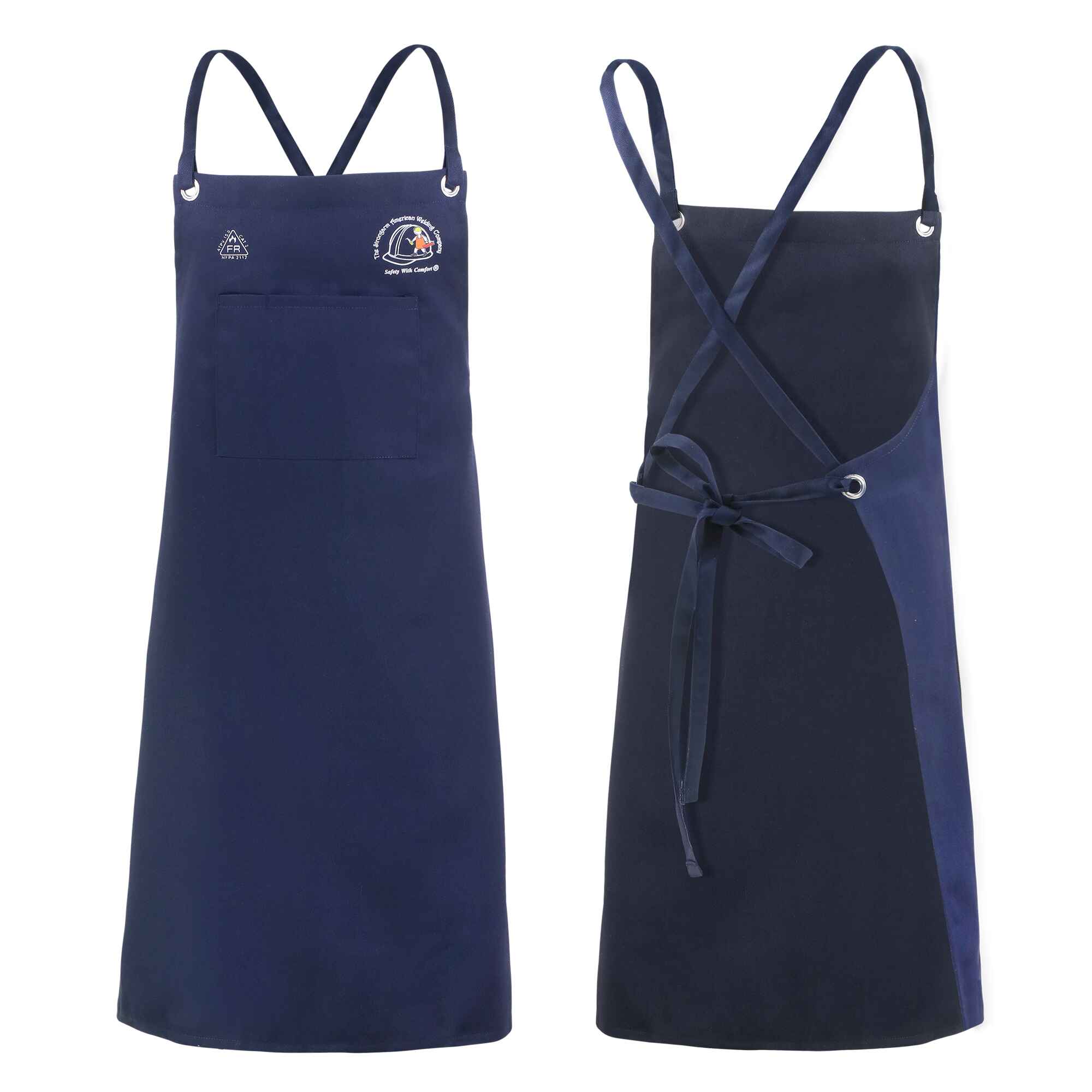 FR Cotton Blue Welding Apron 