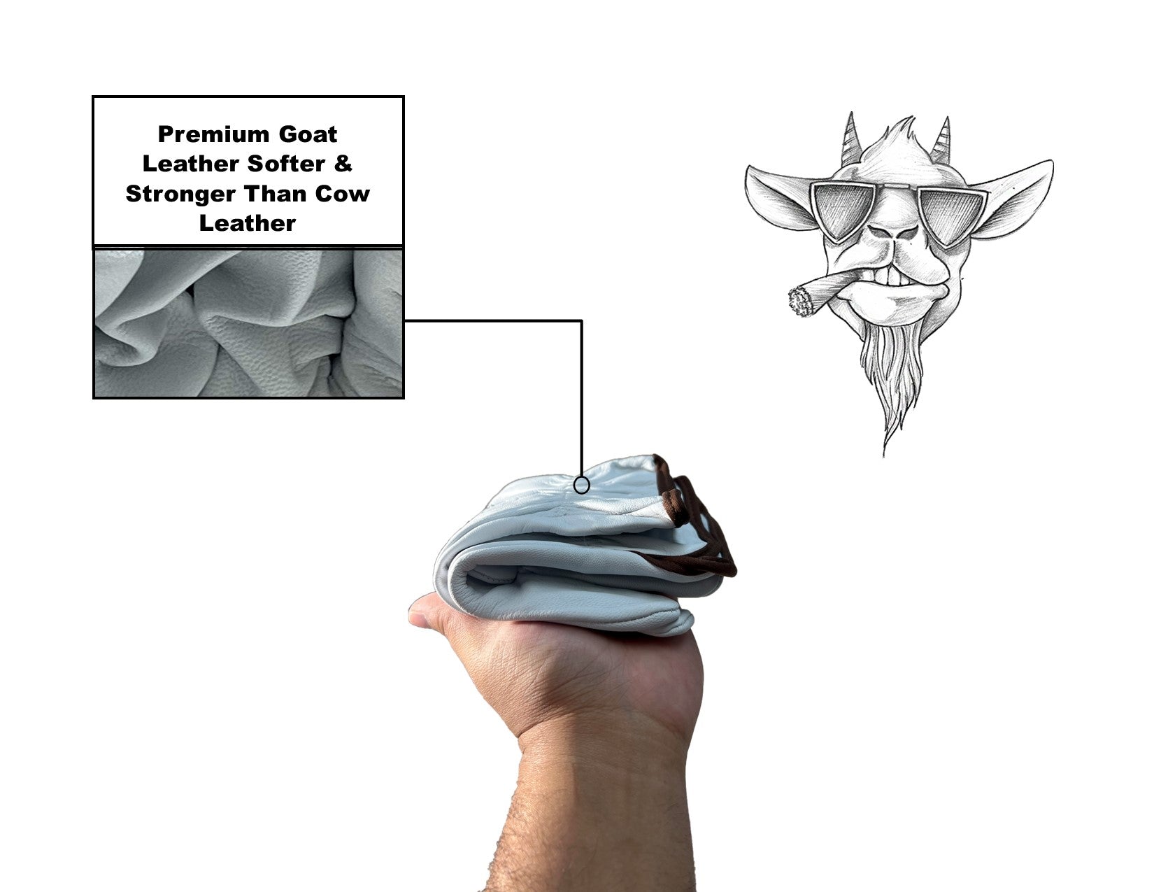 Goatskin Leather Gloves 