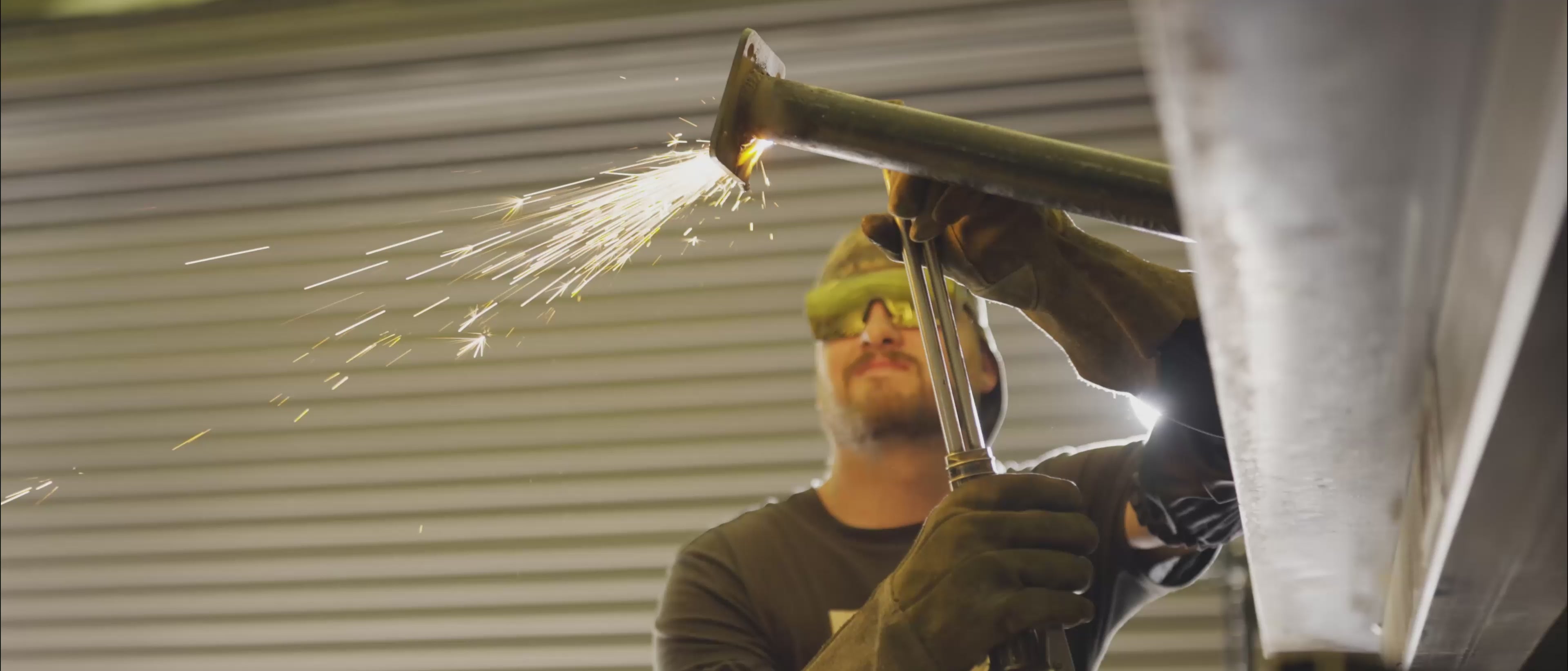 Strongarm FR welding sleeve for arm protection against sparks, heat, and spatter